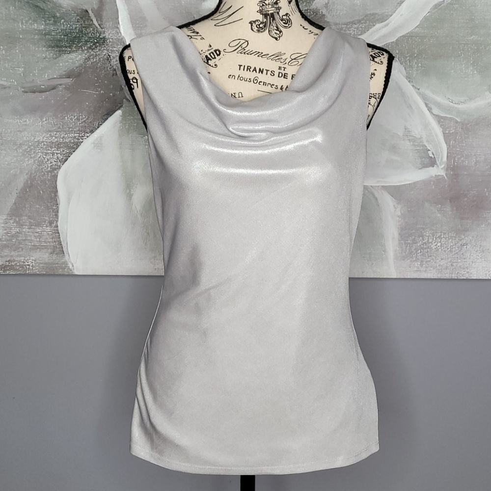 Silver top White House Black Market